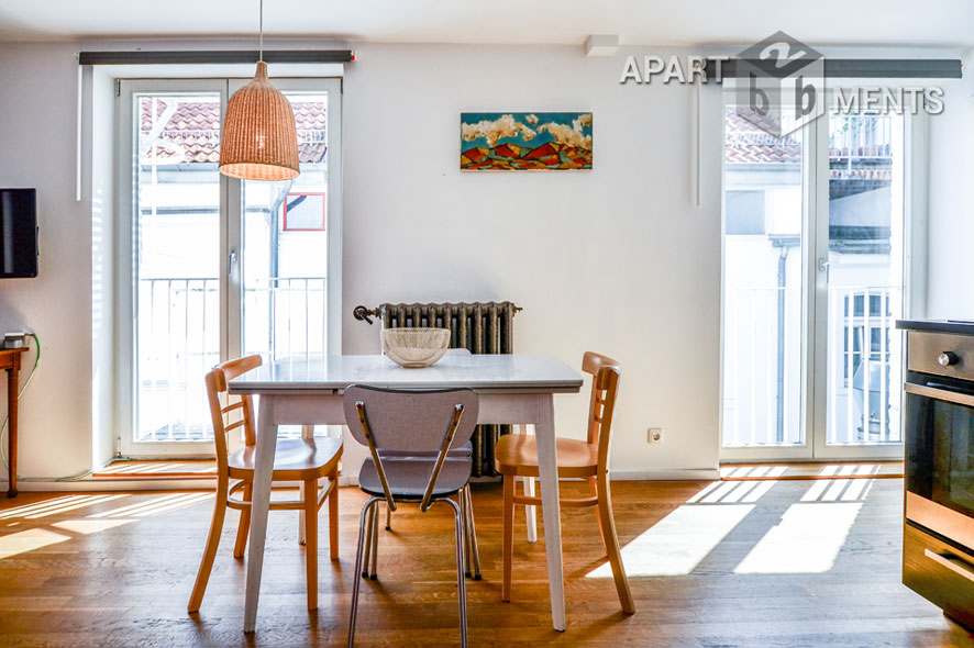 Modern furnished 2-room studio in Cologne-Neustadt-Süd