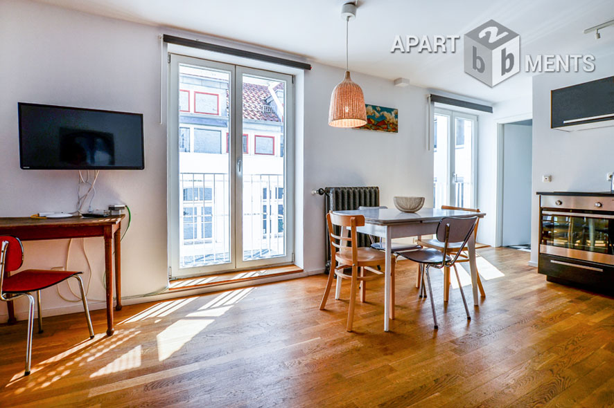 Modern furnished 2-room studio in Cologne-Neustadt-Süd