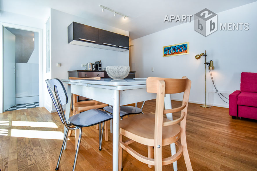 Modern furnished 2-room studio in Cologne-Neustadt-Süd