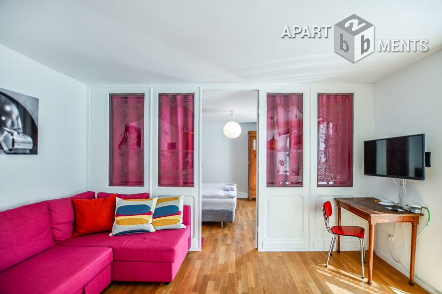 Modern furnished 2-room studio in Cologne-Neustadt-Süd