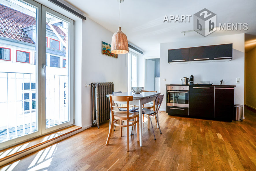 Modern furnished 2-room studio in Cologne-Neustadt-Süd