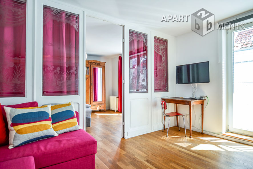 Modern furnished 2-room studio in Cologne-Neustadt-Süd