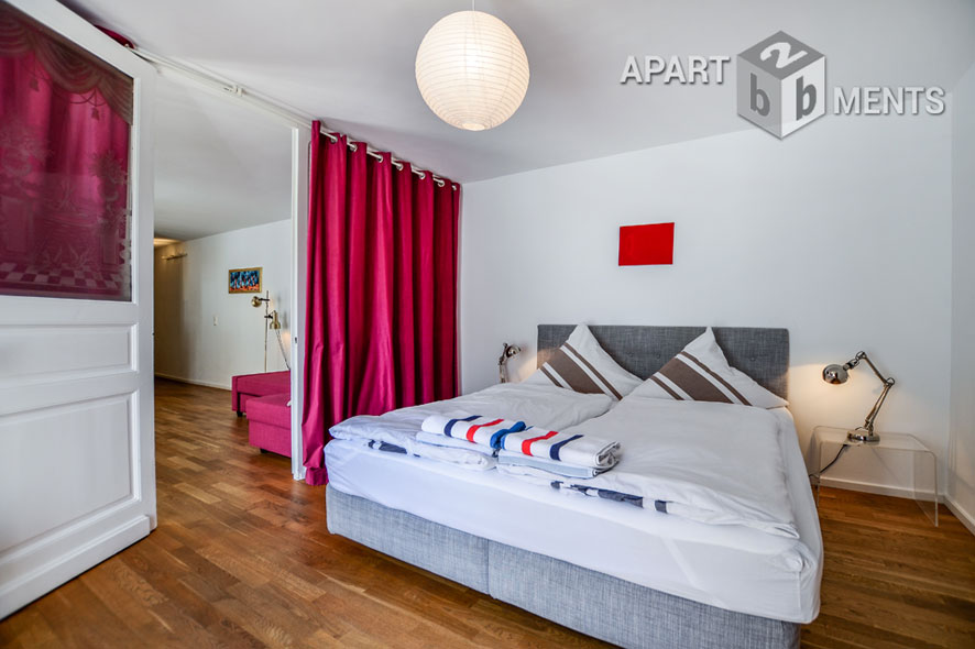 Modern furnished 2-room studio in Cologne-Neustadt-Süd