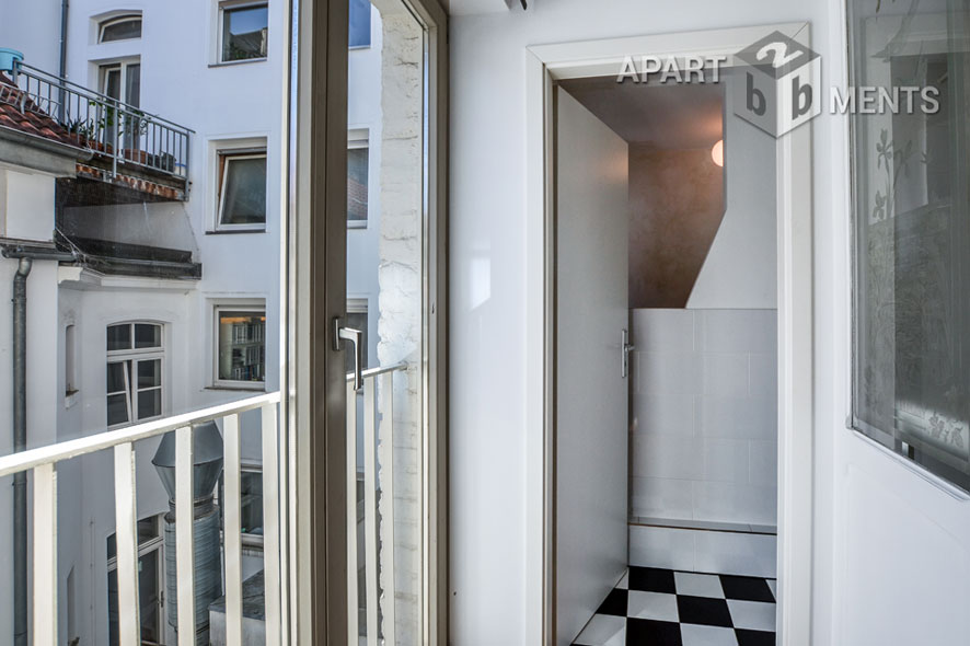 Modern furnished 2-room studio in Cologne-Neustadt-Süd