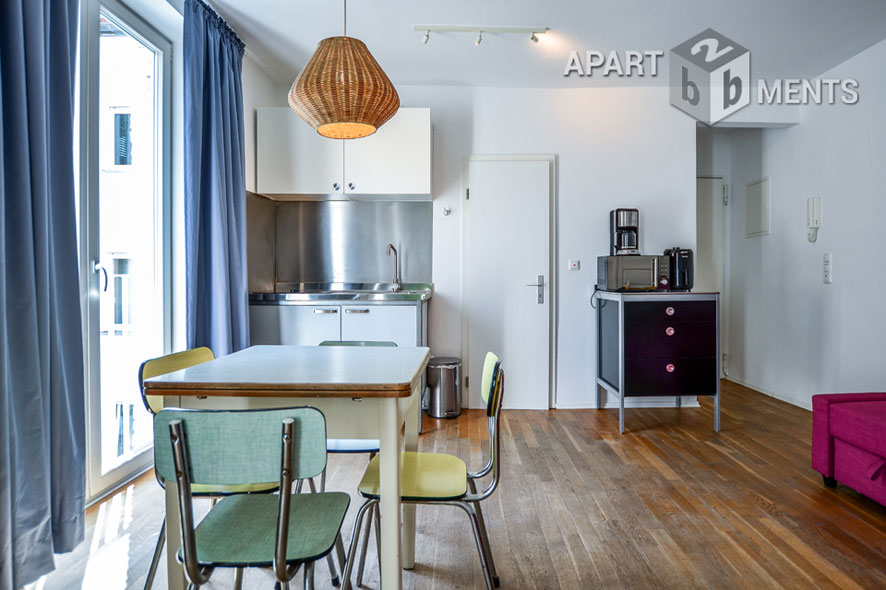 Furnished 2-room studio in Cologne-Neustadt-Süd