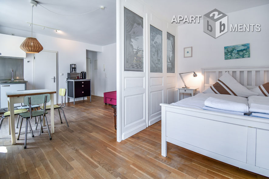Furnished 2-room studio in Cologne-Neustadt-Süd