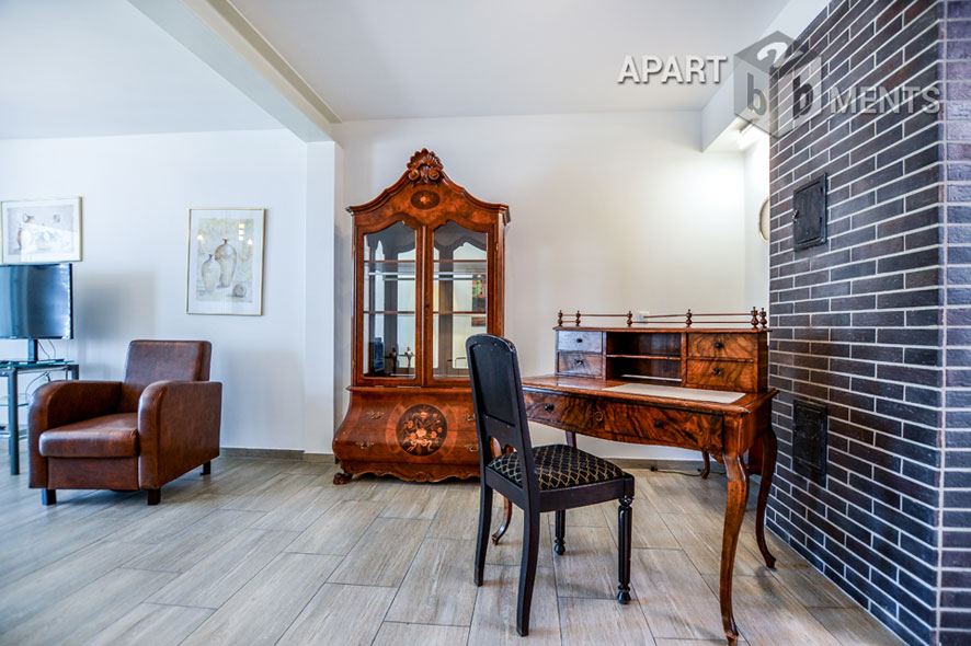 Furnished apartment on 2 levels with private garden in Cologne-Bickendorf