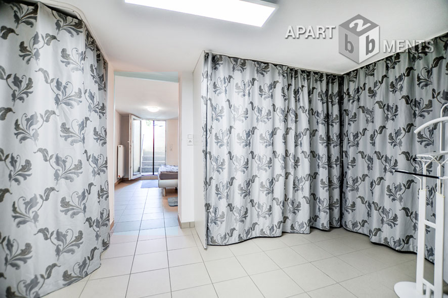 Furnished apartment on 2 levels with private garden in Cologne-Bickendorf