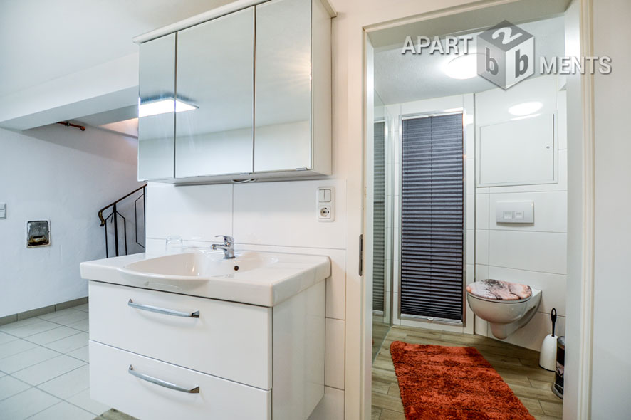 Furnished apartment on 2 levels with private garden in Cologne-Bickendorf