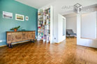 Möblierte Großraumwohnung mit Blick in den Stadtgarten in Köln-Neustadt-Süd