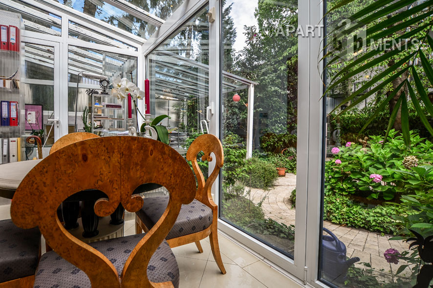 Modern furnished and spacious apartment with garden in Cologne-Neustadt-Süd
