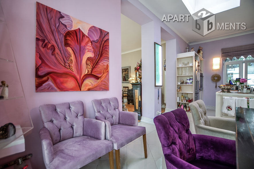 Modern furnished and spacious apartment with garden in Cologne-Neustadt-Süd
