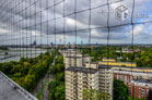 Furnished apartment with balcony in the AXA skyscraper in Cologne-Riehl