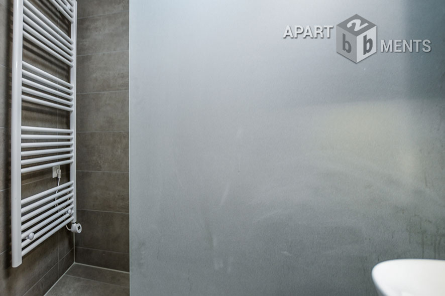 Furnished apartment with balcony in the AXA skyscraper in Cologne-Riehl