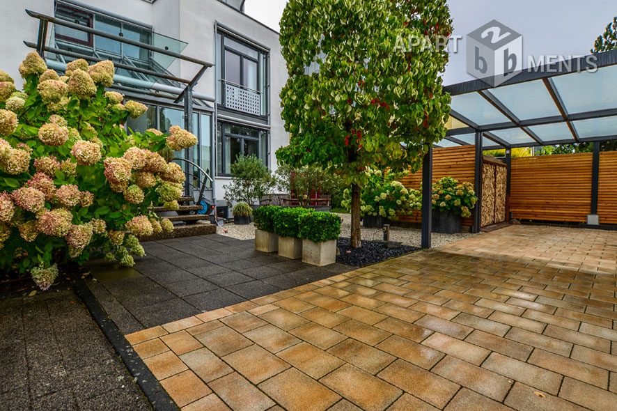 Möblierte 2-Zimmer-Maisonette direkt am Rhein in Wesseling-Urfeld