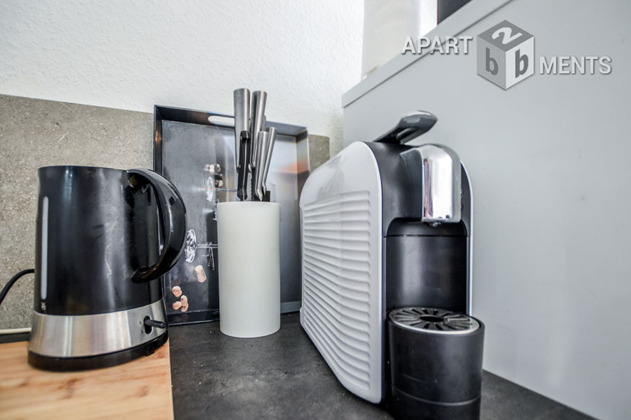 Möblierte Wohnung mit Panorama-Rheinblick und Balkon in Köln-Deutz