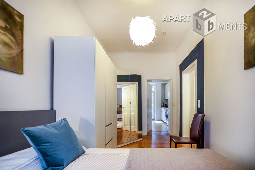 Hochwertig modern möblierte Wohnung mit Balkon in Köln-Altstadt-Süd