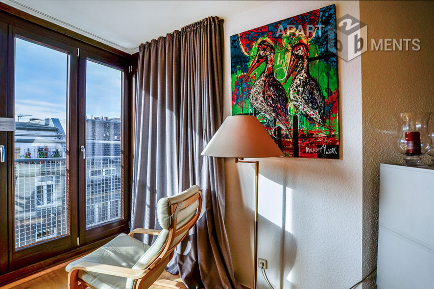 Furnished apartment on 2 levels in Cologne-Neustadt-South