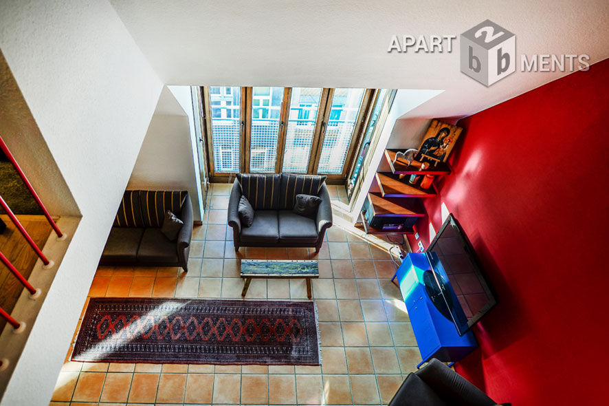 Furnished apartment on 2 levels in Cologne-Neustadt-South