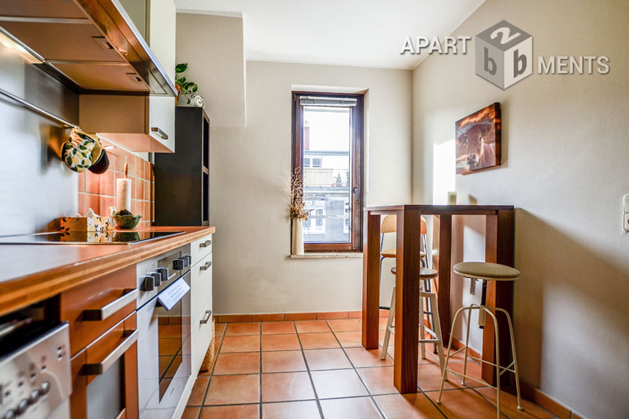 Furnished apartment on 2 levels in Cologne-Neustadt-South