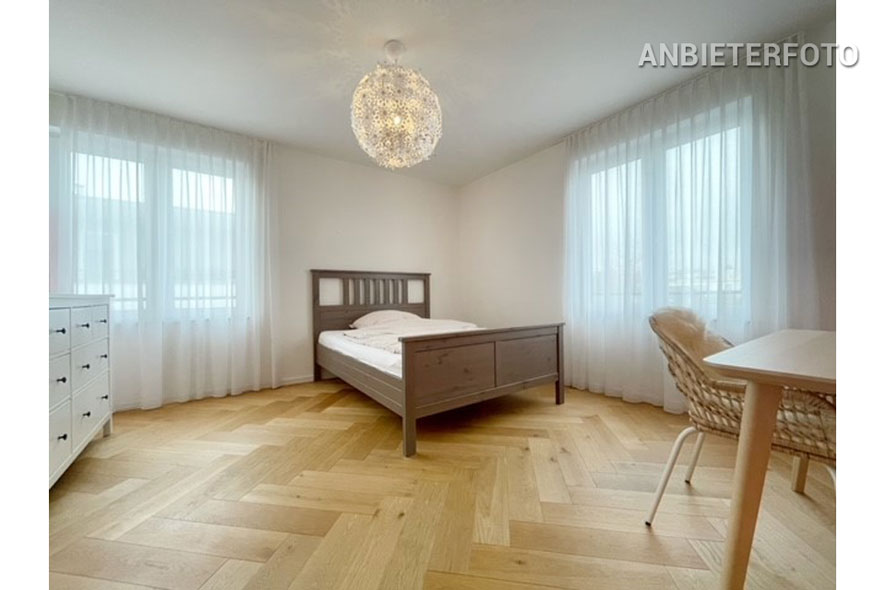 Furnished 3-room penthouse with XXL roof terrace in Cologne-Weiden