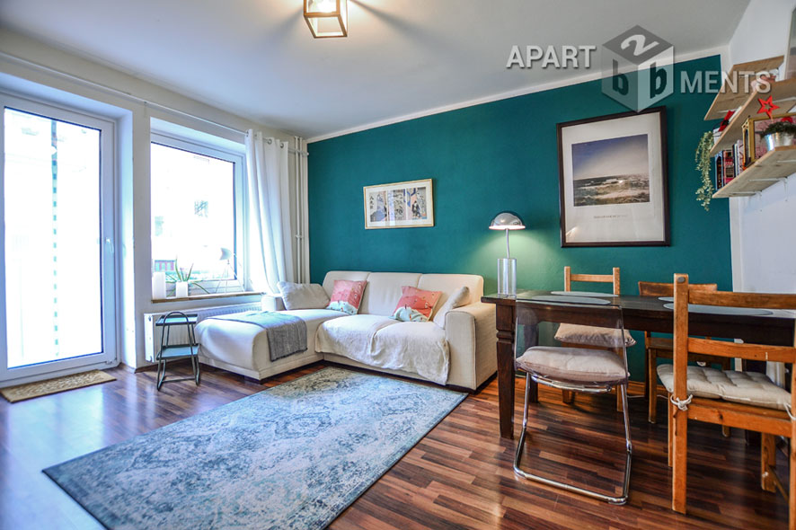 Möblierte 3-Zimmer-Wohnung in Köln-Neu-Ehrenfeld mit Balkon