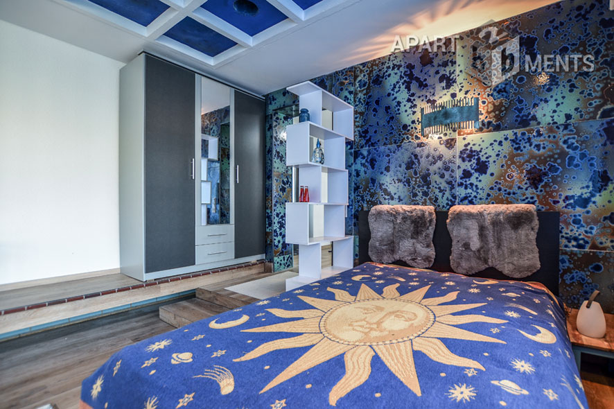 Möblierte Gartenwohnung mit Loft Charakter in Köln-Heimersdorf