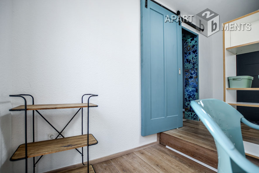 Möblierte Gartenwohnung mit Loft Charakter in Köln-Heimersdorf