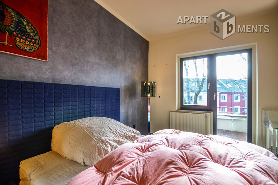 Furnished 2-room apartment with balcony in Cologne-Ehrenfeld