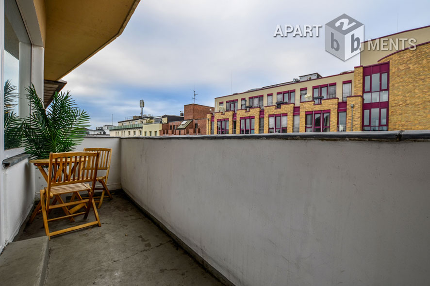 Hochwertig und modern möblierte Wohnung mit Balkon in Köln Neustadt-Nord