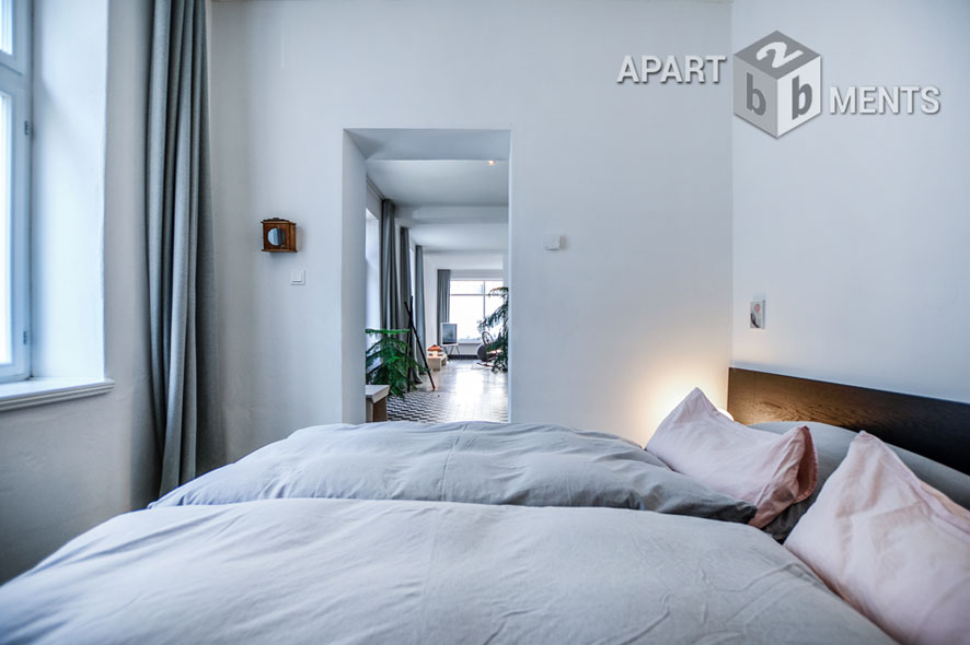 Stilvoll möblierte 2-Zimmer-Wohnung mit eigenem Eingang im Sechzigviertel in Köln-Nippes