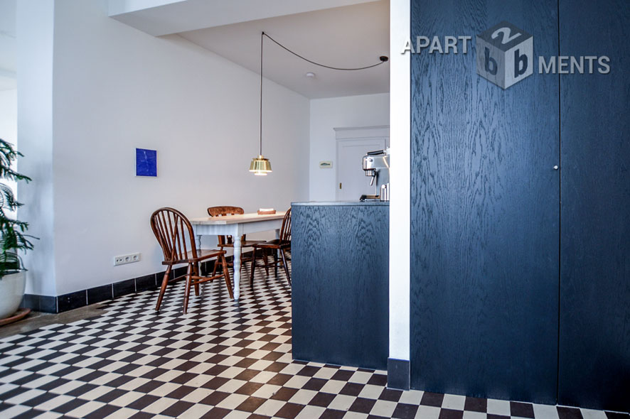 Stilvoll möblierte 2-Zimmer-Wohnung mit eigenem Eingang im Sechzigviertel in Köln-Nippes