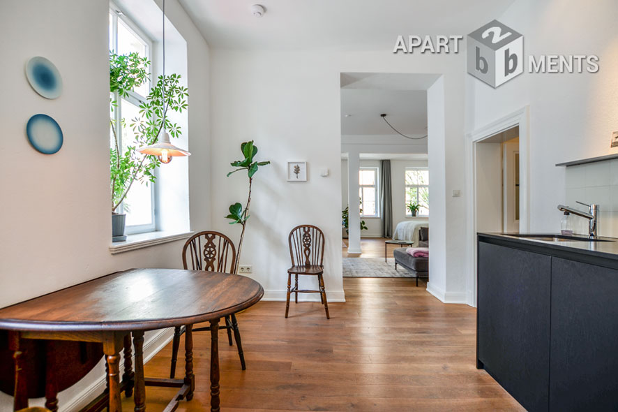 High-quality refurbished and furnished 2-room apartment in Cologne-Nippes