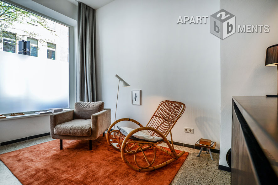 Möblierte 2-Zimmer-Wohnung mit Terrasse und Garten in Köln-Nippes