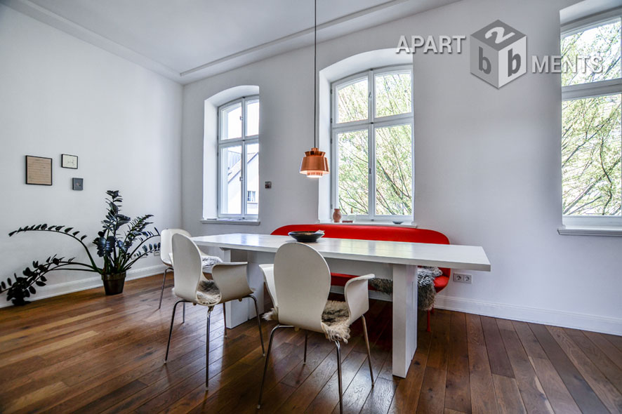 Möblierte Maisonette mit 2 Schlafzimmern und Dachterrasse in Köln-Nippes