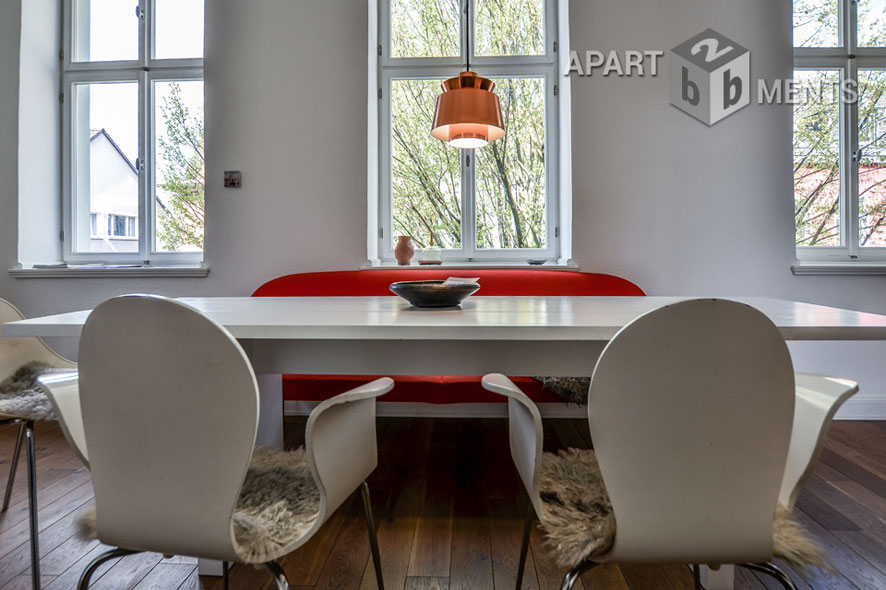 Möblierte Maisonette mit 2 Schlafzimmern und Dachterrasse in Köln-Nippes