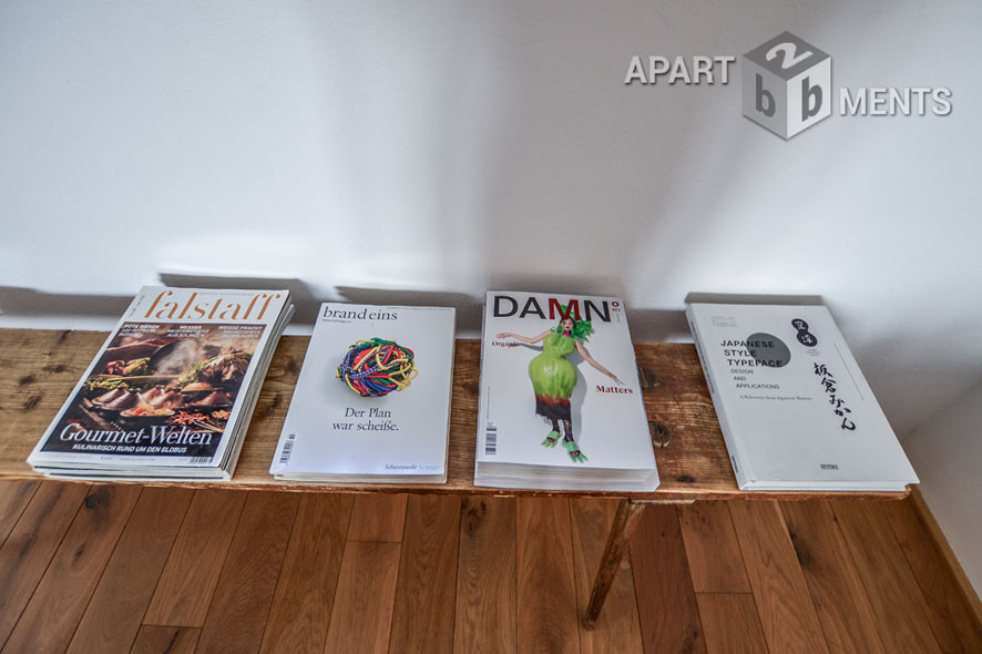 Möblierte Maisonette mit 2 Schlafzimmern und Dachterrasse in Köln-Nippes