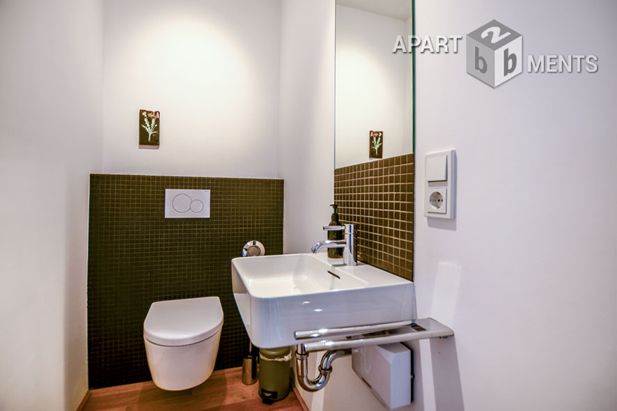 Möblierte Maisonette mit 2 Schlafzimmern und Dachterrasse in Köln-Nippes