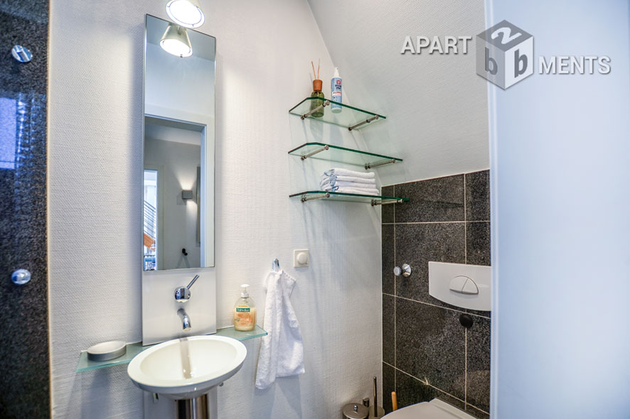 Furnished loft-style duplex with a loggia and a balcony in Cologne-Braunsfeld