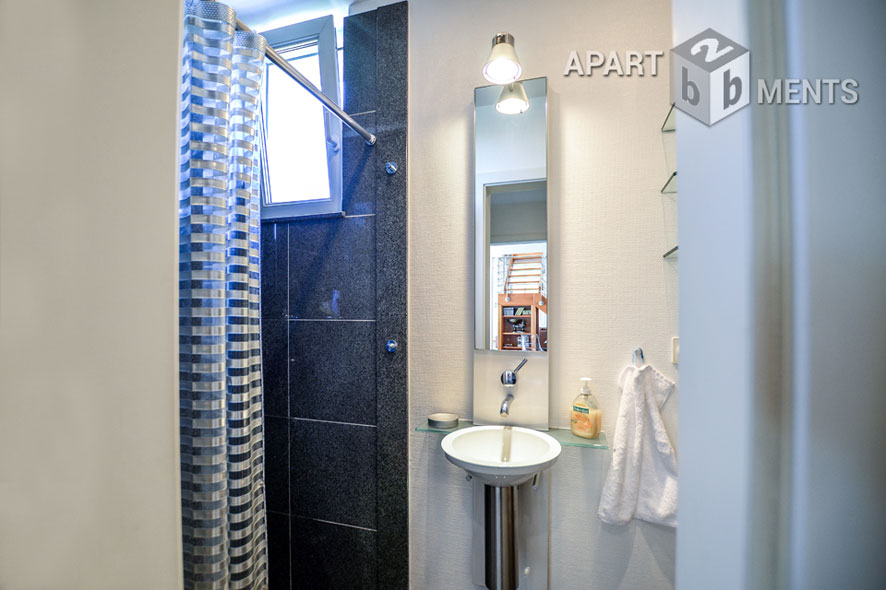 Furnished loft-style duplex with a loggia and a balcony in Cologne-Braunsfeld