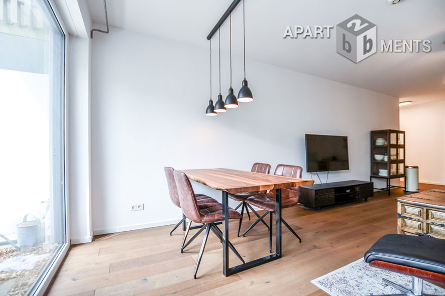 Möblierte 3-Zimmer-Wohnung mit Terrasse und Garten in Köln-Nippes
