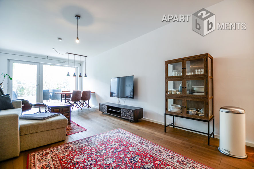 Möblierte 3-Zimmer-Wohnung mit Terrasse und Garten in Köln-Nippes