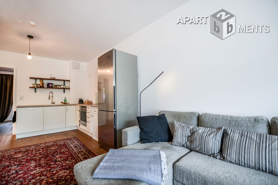 Möblierte 3-Zimmer-Wohnung mit Terrasse und Garten in Köln-Nippes