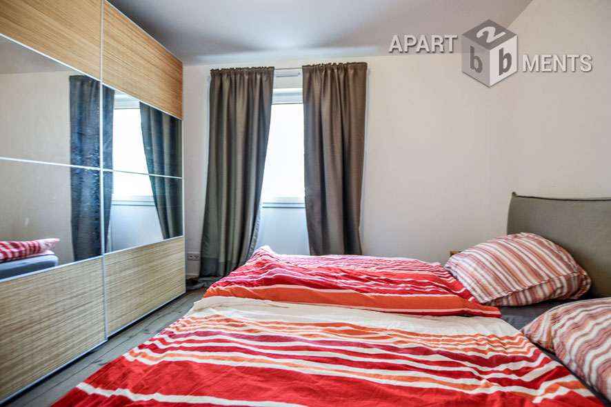 Möblierte 3-Zimmer-Wohnung mit Terrasse und Garten in Köln-Nippes