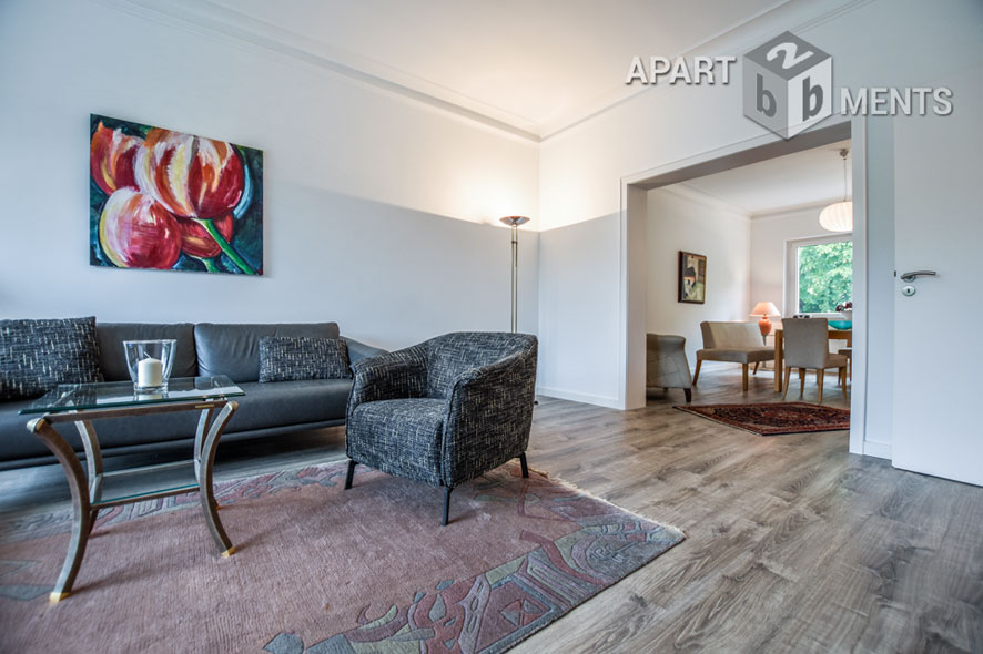 Furnished 3-room apartment with a large terrace in Cologne-Dellbrück