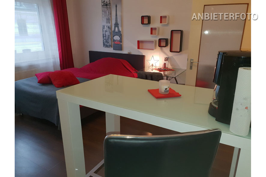 Modernly furnished single apartment in Düsseldorf-Derendorf