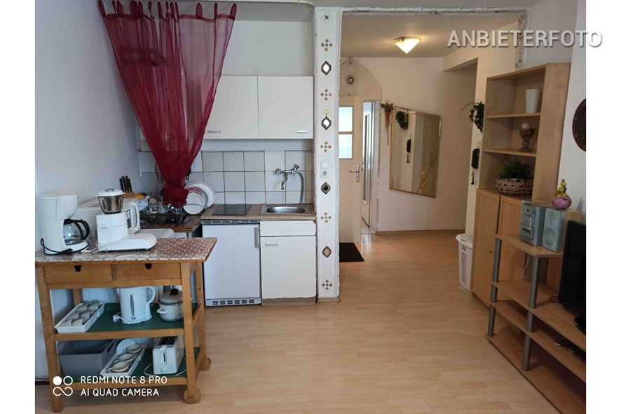 Furnished city flat with a view of the Rhine in Düsseldorf-Unterbilk