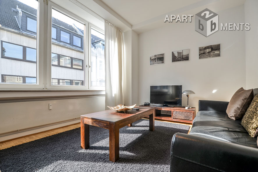 Modern möblierte und helle Wohnung in Düsseldorf-Stadtmitte
