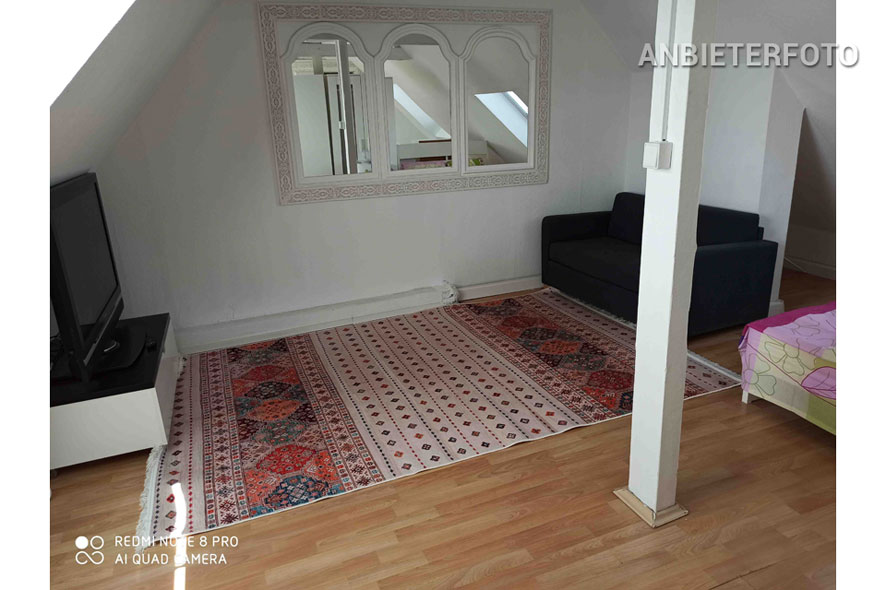 Furnished 1-room apartment in a central location in Düsseldorf-Friedrichstadt