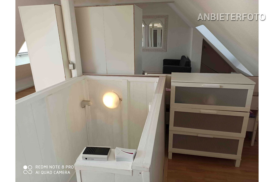 Furnished 1-room apartment in a central location in Düsseldorf-Friedrichstadt